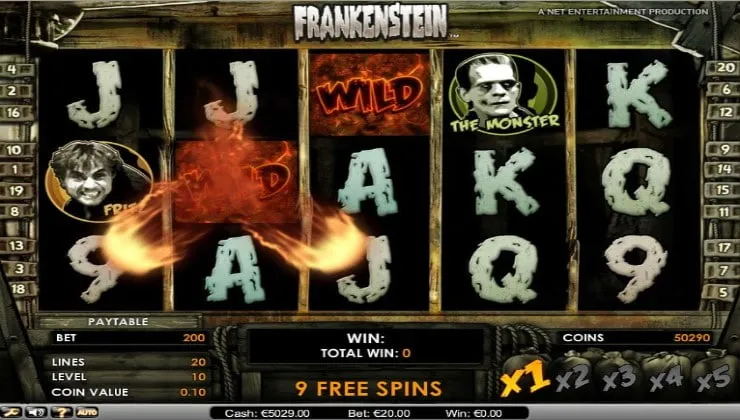 Fire Wilds in action during the game’s free spins round