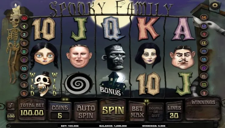 The Spooky Family slot game from iSoftBet