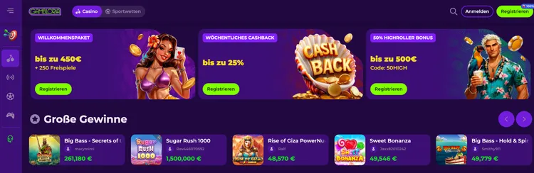 Gambloria Homepage