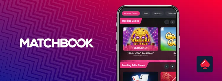 Casino app at Matchbook