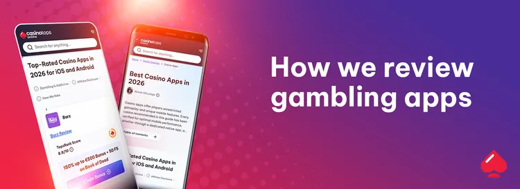CasinoTopsOnline process of reviewing the gambling apps