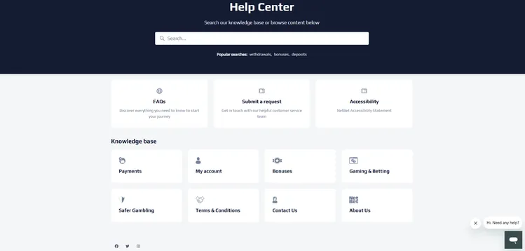 Customer support options for UK players