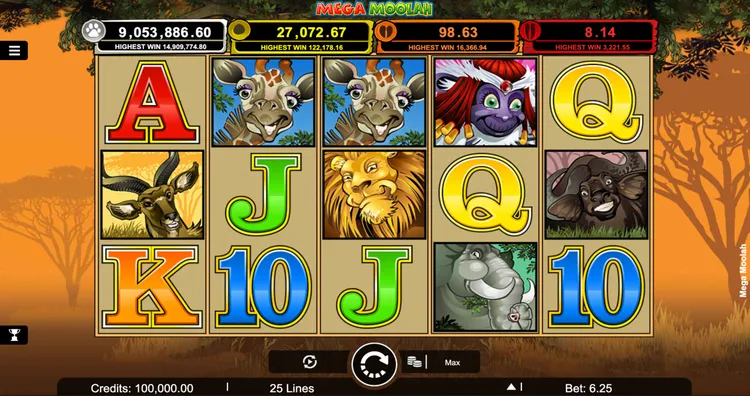 Mega Moolah progressive jackpot