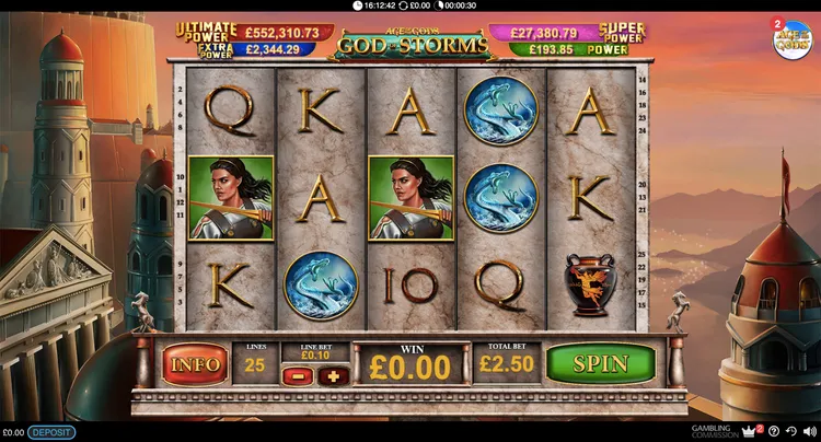 Image of a trending slot Age of the gods: gods of storms