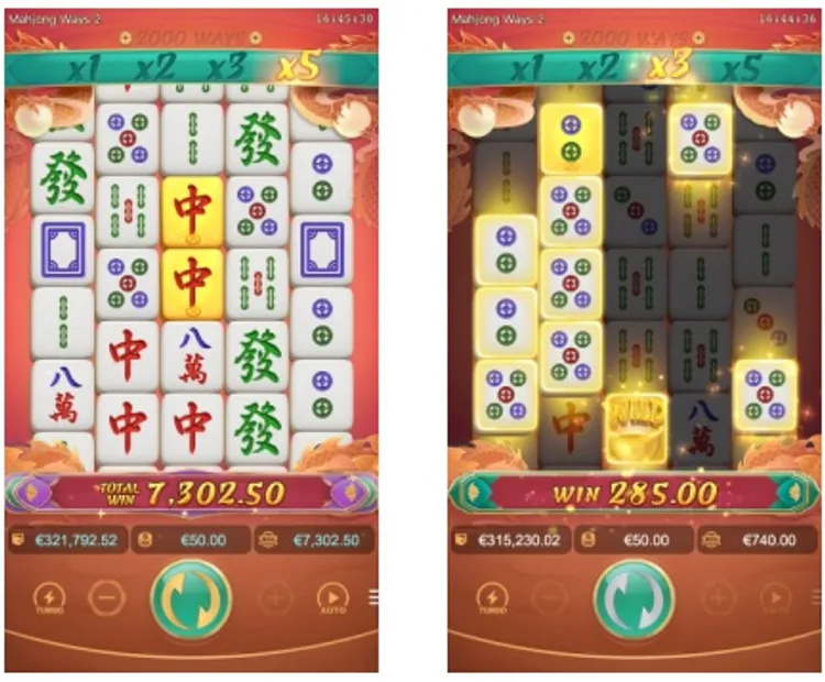 Mahjong ways 2 สัญลักษณ์สีทอง
