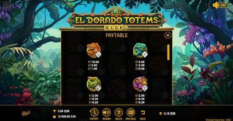 el dorado totems paytable