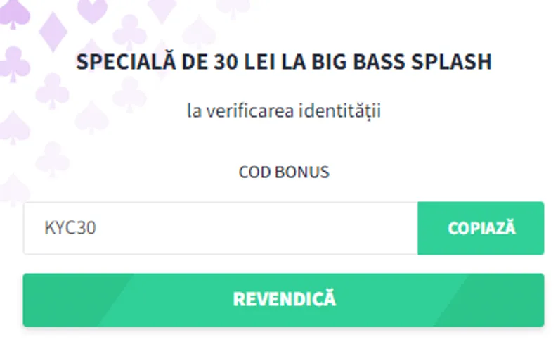 Gets Bet Speciala 30 Ron La Big Bass Splass