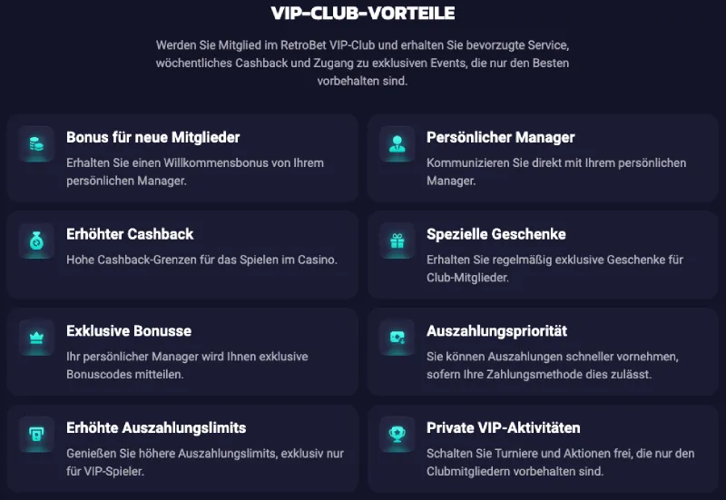 Retrobet Casino Vip Programm