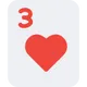 Three of hearts