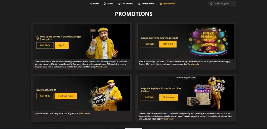 £Betfair Casino £5 cashback