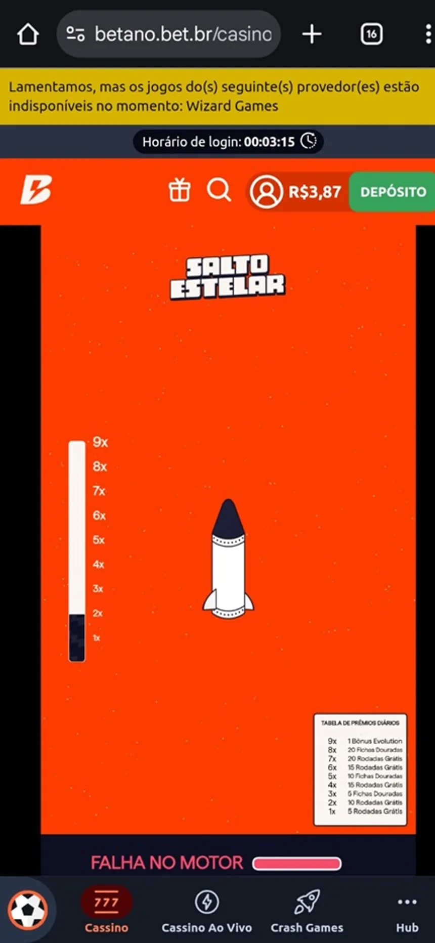 como jogar o salto estelar da betano no celular
