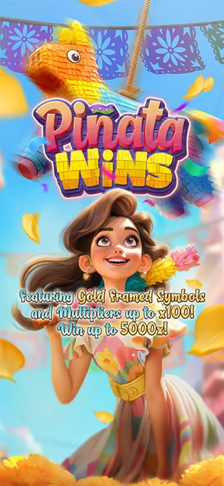 imagem promocional do slot Pinata Wins, da PG Soft
