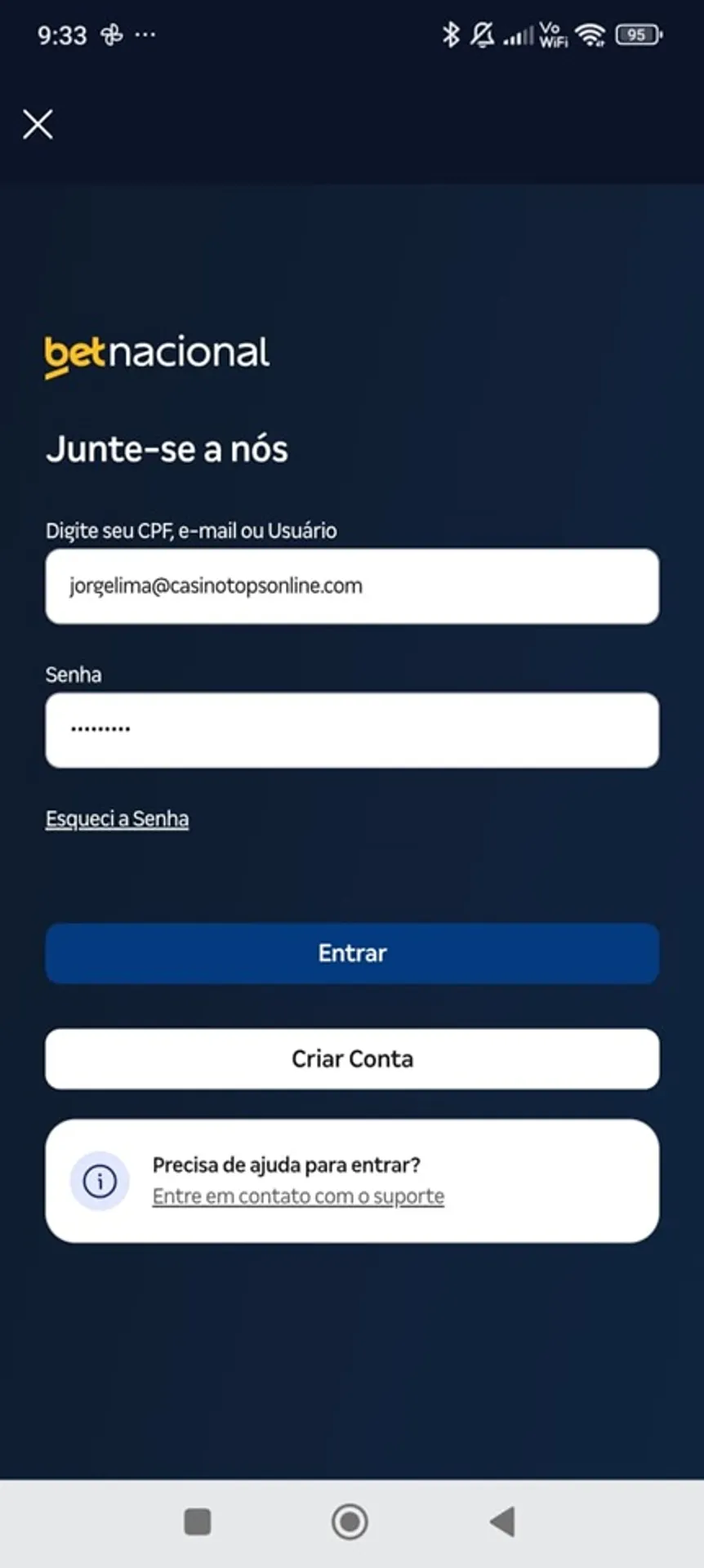 login Betnacional