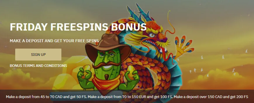 Belabet Casino friday freespins bonus