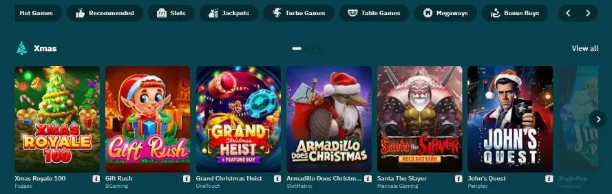How is the variety of games at Arcanebet Casino?