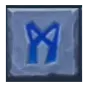 Viking runecraft apocalypse blauw symbool