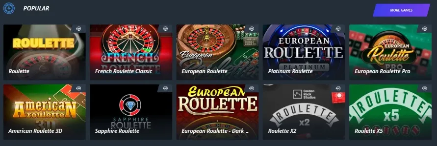 Classic table games at JET Casino