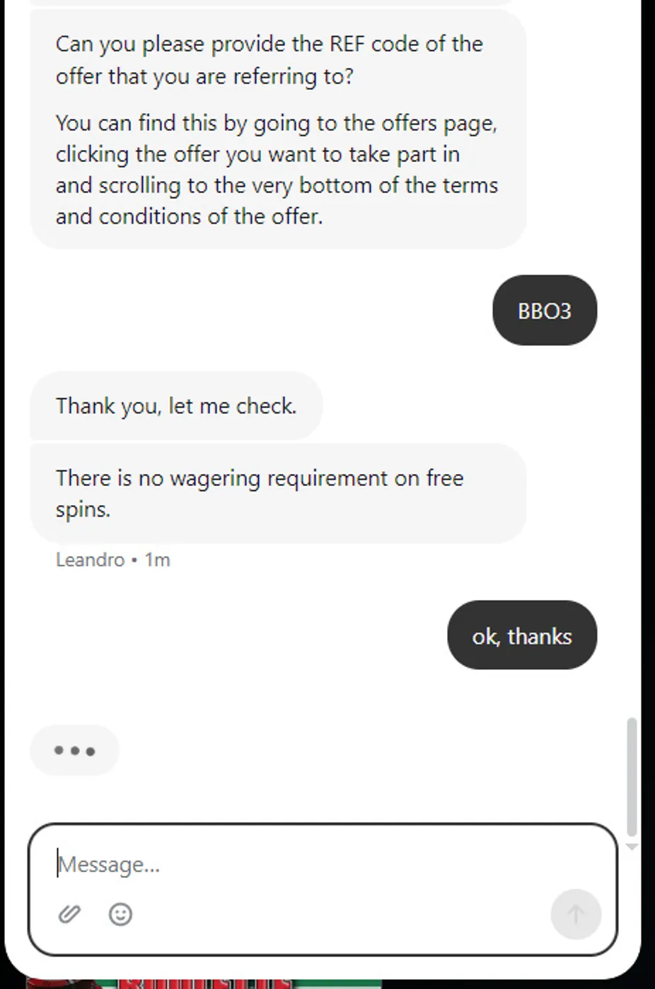 Customer support options for UK players