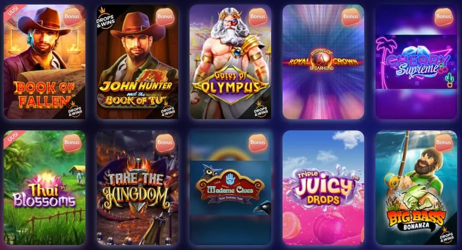 IamSloty Casino valikoima ja kategoriat eri kolikkopeleistä