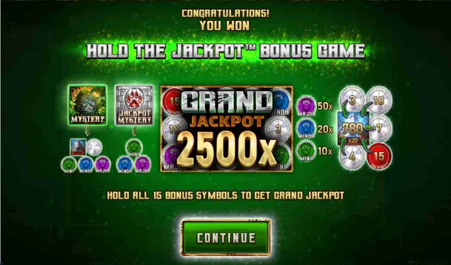 Hold the Jackpot Bonus Game