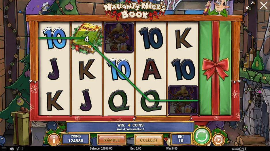 Naughty Nick's Book wilds, bonuses and free spins