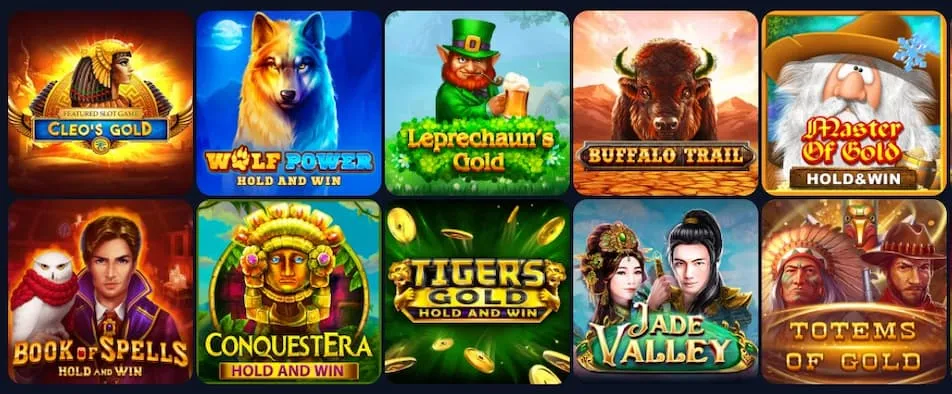 Bets.io Casino valikoima ja kategoriat kolikkopeleistä