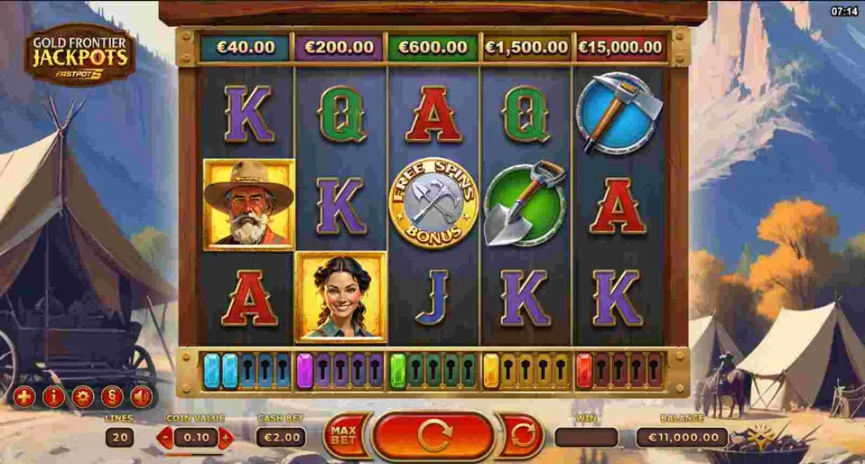 Gold Frontier Jackpots FastPot5