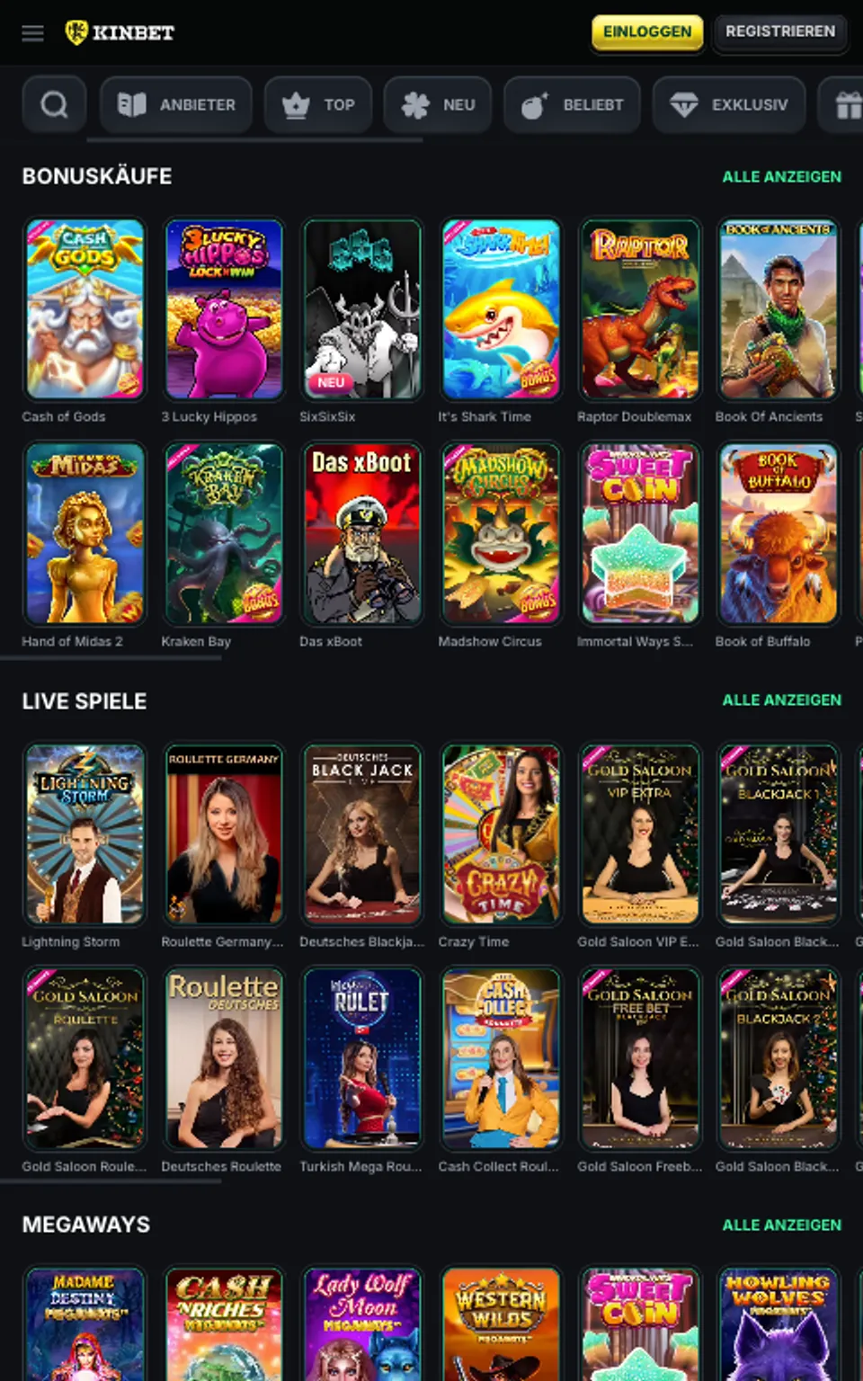 KinBet Casino Slots