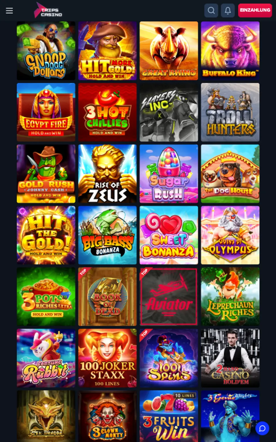 Trips Casino Slots