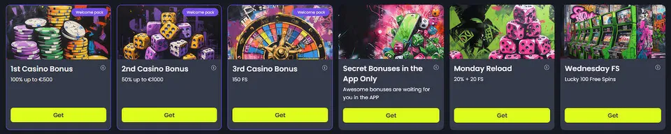 What bonuses does Starzino casino offer?