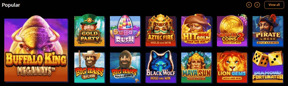 Jackpota Casino Popular Games
