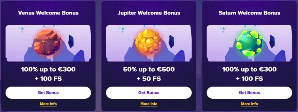 Bonuses you can grab at Stelario Casino