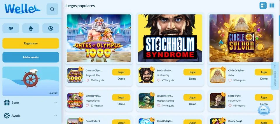 Welle casino tiene un catálogo con más de 5.000 juegos