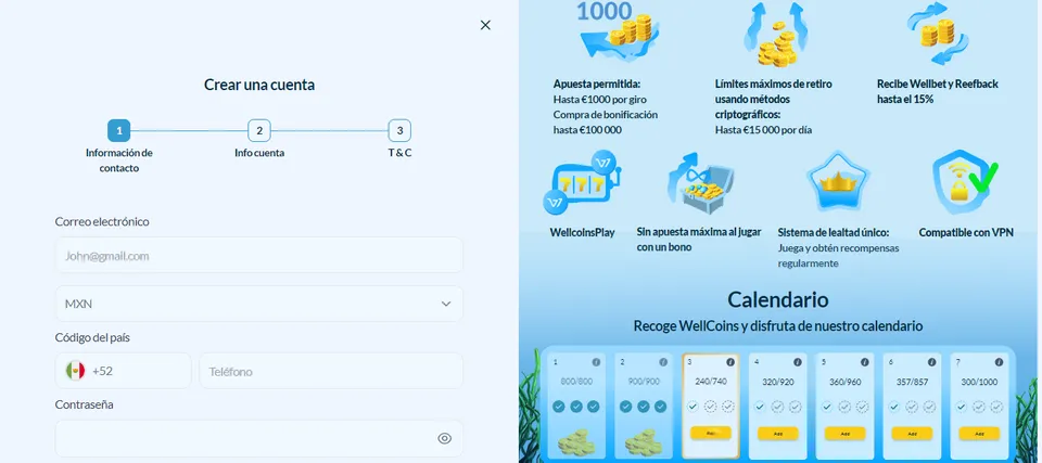 El segundo paso para registrarse en Welle es diligenciar el formulario