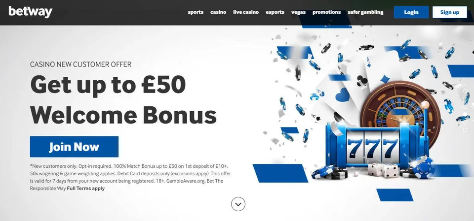 Betway Casino welcome bonus