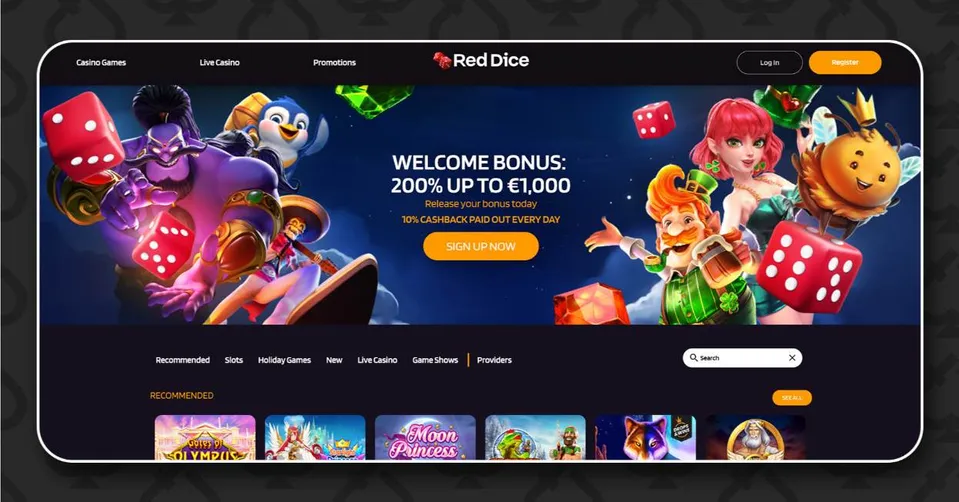 Best casino bonuses and promotions for red dice casino. 200% up to 1,000 euro + 10% daily cashback