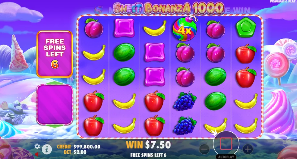 Aprende a desbloquear los giros gratis en Sweet Bonanza 1000