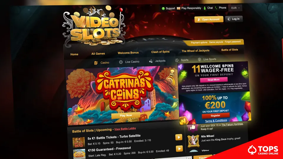 VideoSlots Casino - Best for Fast Withdrawal Slots