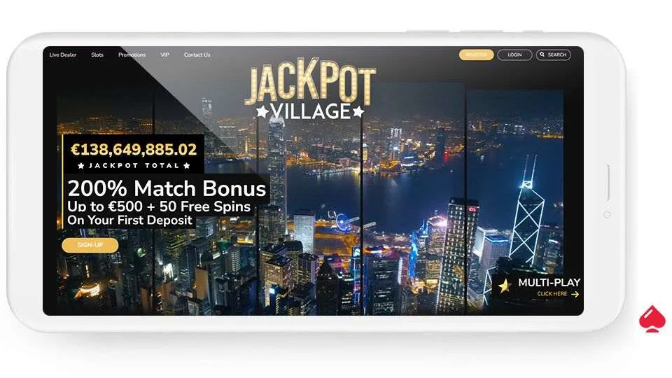 Jackpot Village match bonus