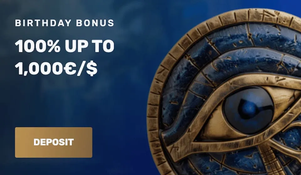 Cleopatra Casino Birthday Bonus