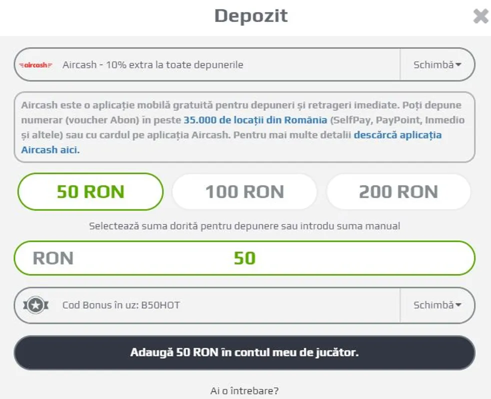 Cum Faci O Depunere Cu Aircash La Netbet Casino