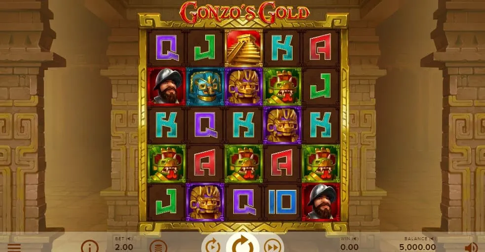 Gonzo's Gold pelin aloitus