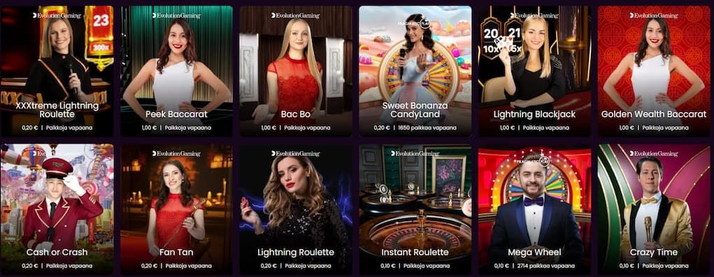 Boom casino livekasino Kuvia pelinjakajista livekasinolla