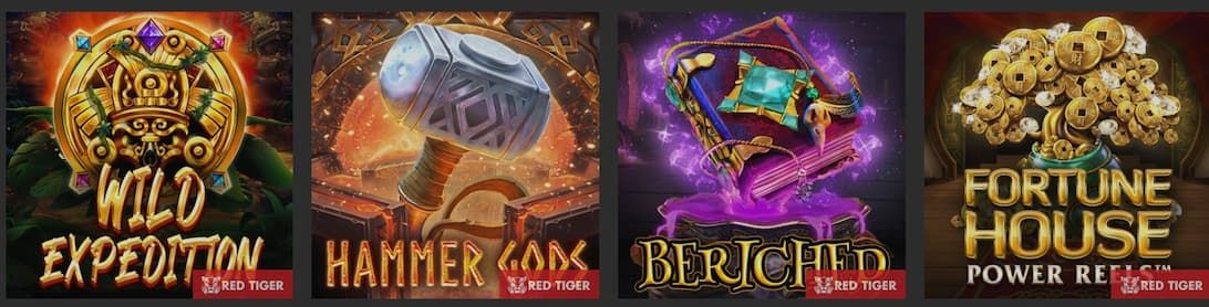 Red Tiger Gaming pelit Red Tiger Gaming pelivalikoima