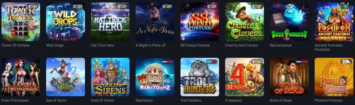 GG Bet Casino kolikkopelit GG Bet Casino pelivalikoimaa