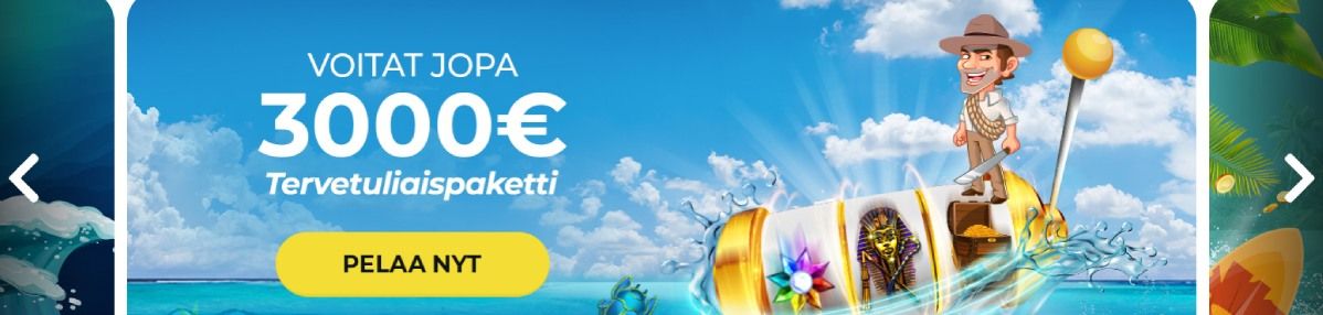 Jackpot island tervetuliaispaketti Jackpot Island Casino tervetuliaisbonus