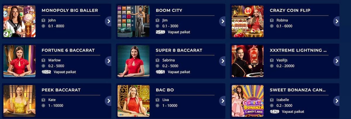 Casino heroes livekasino Valikoima erilaisia livekasinon pelejä