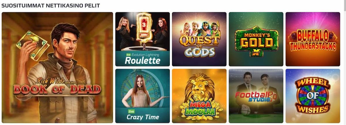 NetBet Casino pelit NetBet Casino pelivalikoima