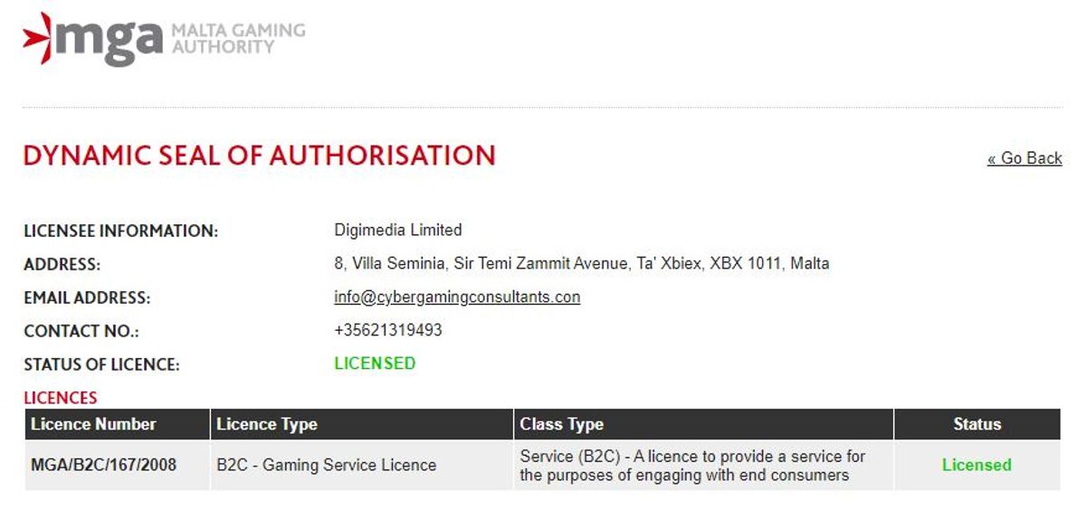 Royal vegas license ロイヤルベガス ライセンス