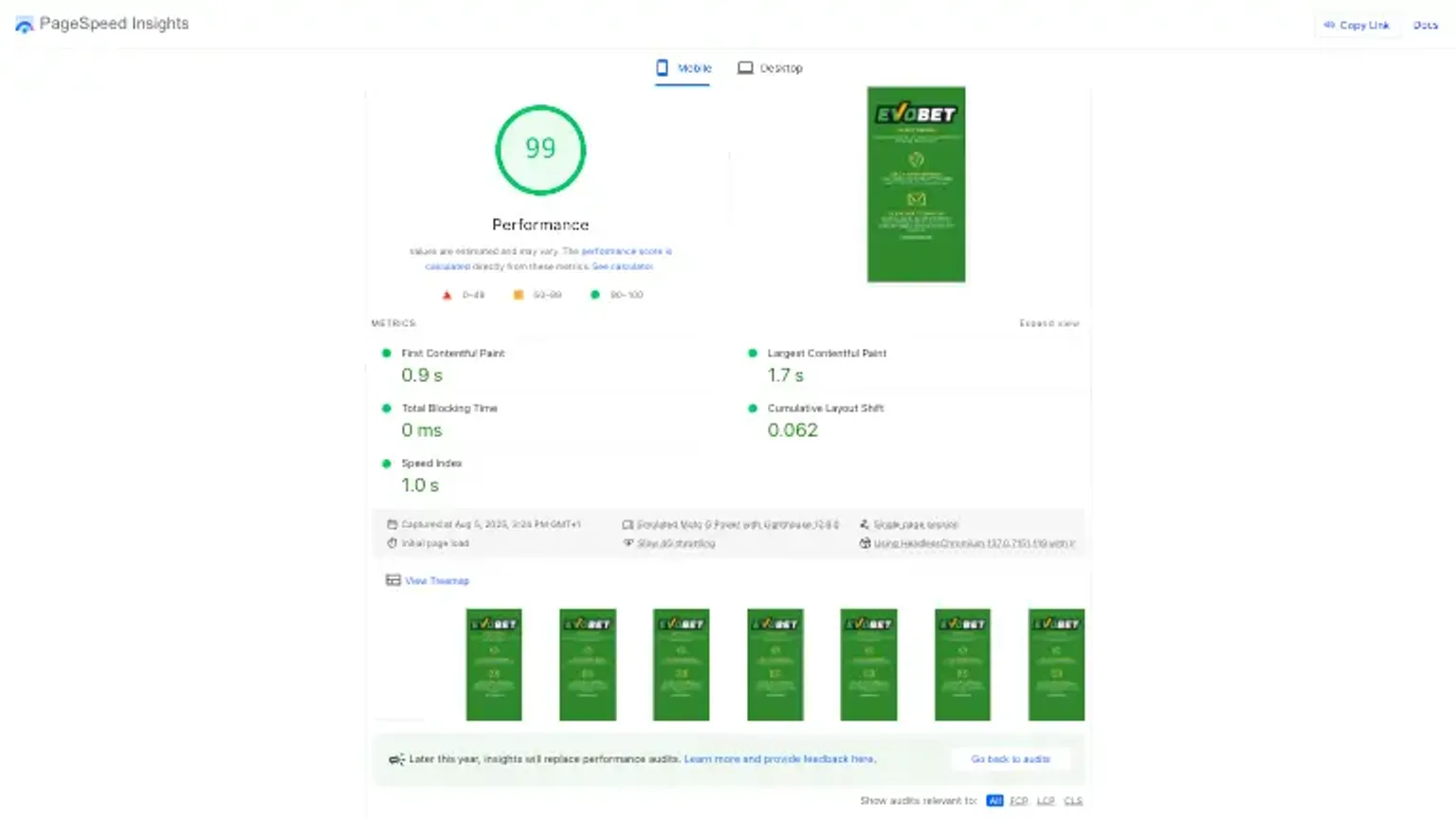 How EvoBet casino site performed